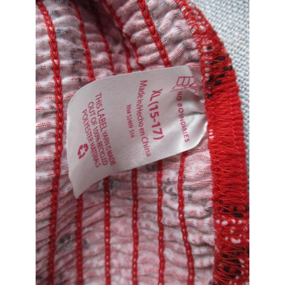 No Boundaries Red Paisley Y2K Boho Halter Bandana Top juniors Size XL 15 17 - Picture 10 of 11